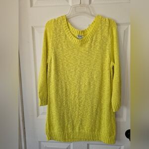 Old Navy Bright Yellow Crew Neck Sweater